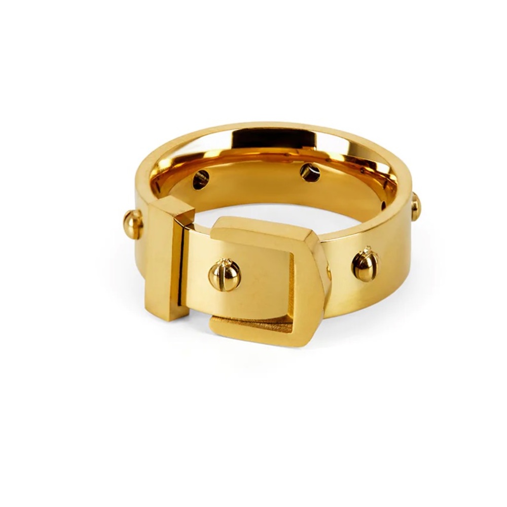 Waterproof gold plated buckle ring - Picture 3 of 4